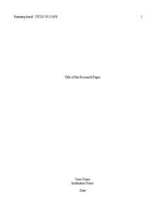 title page in research paper example